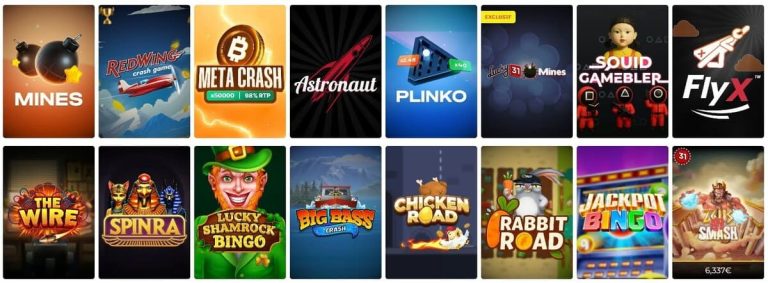 Lucky 31 Casino mini jeux